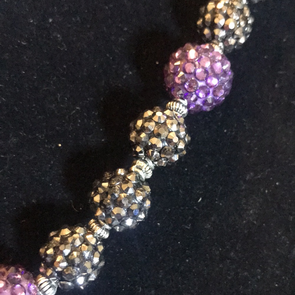 23” Rhinestone bead necklace - Picture 5 of 9
